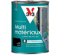 V33 Peinture extérieure Multi-matériaux, Noir satin 1,5L