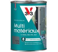 Peinture extérieure multi-matériaux V33,Gris bleuté satin 1,5L