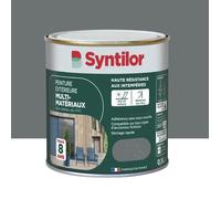Peinture extérieure multimatériau - SYNTILOR - Gris basalte satiné - 0,5 l