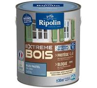 Peinture Extrême bois - Bleu pastel RAL 5024 satin - RIPOLIN - 2,5 L
