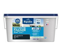 Peinture extrême façade 2 en 1 - Gris Anthracite - Mat - Ripolin - 2,5L