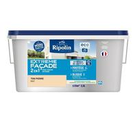 Peinture extrême façade 2 en 1 - Ton Pierre - Mat - Ripolin - 2,5L
