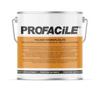 Peinture façade mat HydroPliolite PROFACILE, impression, finition, durable jusqu'a 10 ans 2.5 litres Gris béton (RAL 7044)
