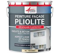 Peinture Façade Pliolite : ARCAFACADE PLIOPROTECT - 10 L (+ ou - 80 m² en 1 couche) Ton Sable - RAL 085 90 20