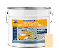 Peinture façade PROCOM crépi, façade à relief 10 litres Pierre (RAL 085 90 20)