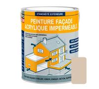 Peinture façade PROCOM crépi, façade à relief, imperméabilisation et protection des façades - Durable jusqu'à 10 ans 2.5 litres Beige (RAL 080 80 10)