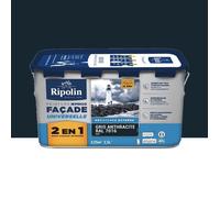 RIPOLIN Peinture façade XPro3 Universelle 2 en 1 Gris anthracite 2,5 L