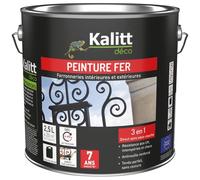 Peinture fer 3-en-1 intérieur et extérieur 2,5 L Brillant - Blanc