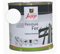 Peinture métal antirouille Jafep 0.5 L blanc mat