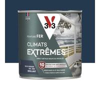 Peinture fer Climat Extrême brillant 0,5L (teinte au choix) V33 - Ton: Bleu haggar