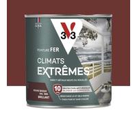 Peinture fer Climat Extrême brillant 0,5L (teinte au choix) V33 - Ton: Rouge basque
