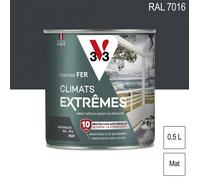 Peinture fer Climats Extrêmes RAL 7016 Gris anthracite mat 0 5L V33