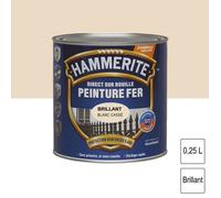 Peinture fer Direct sur Rouille Blanc cassé brillant 0,25L HAMMERITE