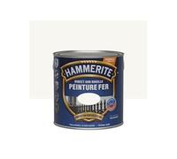 Hammerite Peinture Métal Direct sur Rouille - Anticorrosion, imperméable, direct sans sous-couche - Blanc Laqué 2,5 L