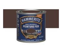 Julien Peinture pour fer Hammerite martelé – Direct sur rouille – Châtaigne – 0,25 l