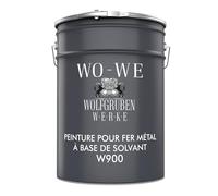 Peinture Fer Metal W900 pour protéger et décorer Rouge Feu - RAL 3000 - 5L