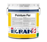 Peinture fer professionnelle, satin, peinture opacifiante, sans odeur, antirouille, protège 5 litres Blanc
