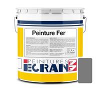 Peinture fer professionnelle, satin, peinture opacifiante, sans odeur, antirouille, protège, décore intérieur, extérieur ECRAN77 5 litres