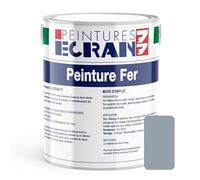 Peinture fer professionnelle, satin, peinture opacifiante, sans odeur, antirouille, protège, décore intérieur, extérieur ECRAN77 1 litre