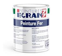 Peinture fer professionnelle, satin, peinture opacifiante, sans odeur, antirouille, protège, décore intérieur, extérieur ECRAN77 1 litre