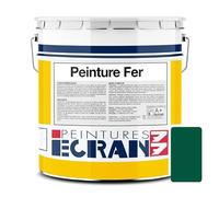 Peinture fer professionnelle, satin, peinture opacifiante, sans odeur, antirouille, protège 5 litres Vert jardin (RAL 6005)