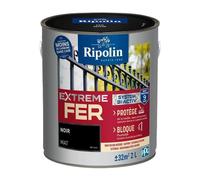 Peinture fer - RIPOLIN - 395991 - Noir - Mat - 2 L