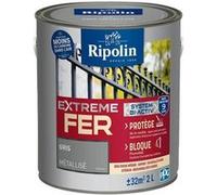Peinture Fer - Ripolin - 395994 - Metal - 2 L Gris m G