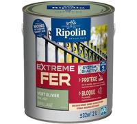 Peinture Fer, RIPOLIN 396707, Vert Olivier, Brillant, 2 L