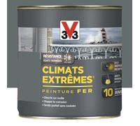 Peinture Fer V33 Climats Extrêmes Gris basalte Brillant 0,5 L