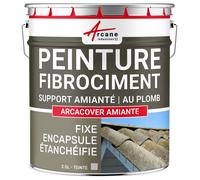 Peinture fibro ciment pour encapsulage support amiante / plomb : ARCACOVER AMIANTE. - 2.5 L Gris