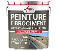 Peinture Fibrociment Amiante - Résine d'Encapsulage et Protection, Rénove et Protège Toiture Fibrociment, Imperméable et Durable - 10 L Tuile - ARCANE INDUSTRIES
