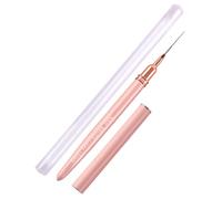 Peinture gel UV - Poignée en métal, en acrylique | Stylo de détail de | 8 cm avec barillet ergonomique, design d'ongles pour une utilisation professionnelle en salon, artisanat et cadeau