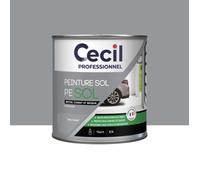 Peinture Glycéro Sol Cécil Professionnel PE SOL Gris foncé Satin 0,5 L