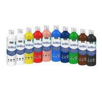 Peinture Gouache enfant Brillo Pebeo - 500 ml - 10 pcs ASSORTIMENT 10 FLACONS 50 G