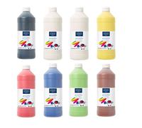 Peinture gouache - LEFRANC ET BOURGEOIS - Gouache liquide Tempera - 8 x 1L - Lavage facile - Couleurs vives