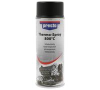 PEINTURE HAUTE TEMPÉRATURE NOIR 800°C 400ML PRESTO