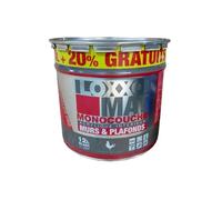 Peinture intérieure acrylique mate LOXXO - Blanc - 10L + 20% gratuit - pour murs et plafonds