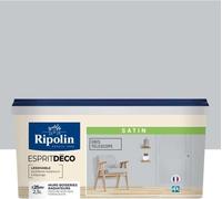 Peinture Intérieure Ripolin Esprit Déco, Satin, Gris Téléscope, 2.5L, Monocouche, Murs Boiseries Radiateurs