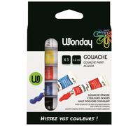 Peinture - JPC - Gouache - 5 tubes de 12 ml - Couleurs assorties - Pour enfants à partir de 3 ans