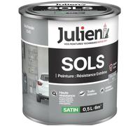 Peinture - JULIEN - Sol gris fossile RAL 7045 - 0.5L - Résistance extrême - Garantie 10 ans