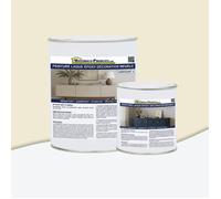 Peinture laque époxy meubles cuisine salle de bain rénovation décoration Kit de 1 Kg Blanc Perlé RAL 1013