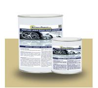 Peinture laque époxy pour garage Kit de 1 Kg Jaune Sable RAL 1001