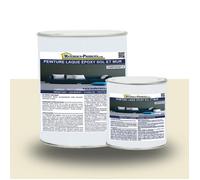 Peinture laque époxy sol et mur Kit de 2,5 Kg Blanc Perlé RAL 1013
