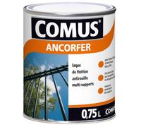 Peinture-laque finition Ancorfer antirouille COMUS SAS - Gris moyen 7000 - Pot 3/4 L - 12062