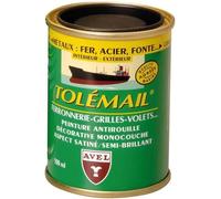Peinture laque spéciale ferronnerie - AVEL - Tolémail havane - 100 mL - Anti-rouille - Satiné