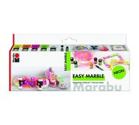 Peinture Marbling - 5 Pots Easy Marble - Néon - 15ml