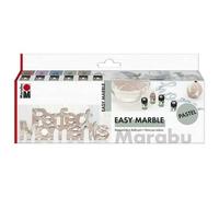 Peinture Marbling - 5 Pots Easy Marble - Pastel - 15ml
