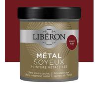 Peinture métallisée Libéron Métal Soyeux Rouge rubis 0,5 L