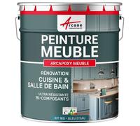 Peinture meuble cuisine & salle de bain - Résine epoxy bi-composant - Peinture pour meuble sans ponçage - ARCAPOXY MEUBLE - 1 kg (jusqu'à 12 m² en 2 couches) Bleu D'eau - RAL 5021 - ARCANE INDUSTRIES