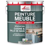 Peinture Meuble Cuisine, Salle de Bain - Résine Epoxy Bi-composant - ARCAPOXY MEUBLE - 2.5 kg (jusqu'à 30 m² en 2 couches) Gris Agate - RAL 7038 - ARCANE INDUSTRIES